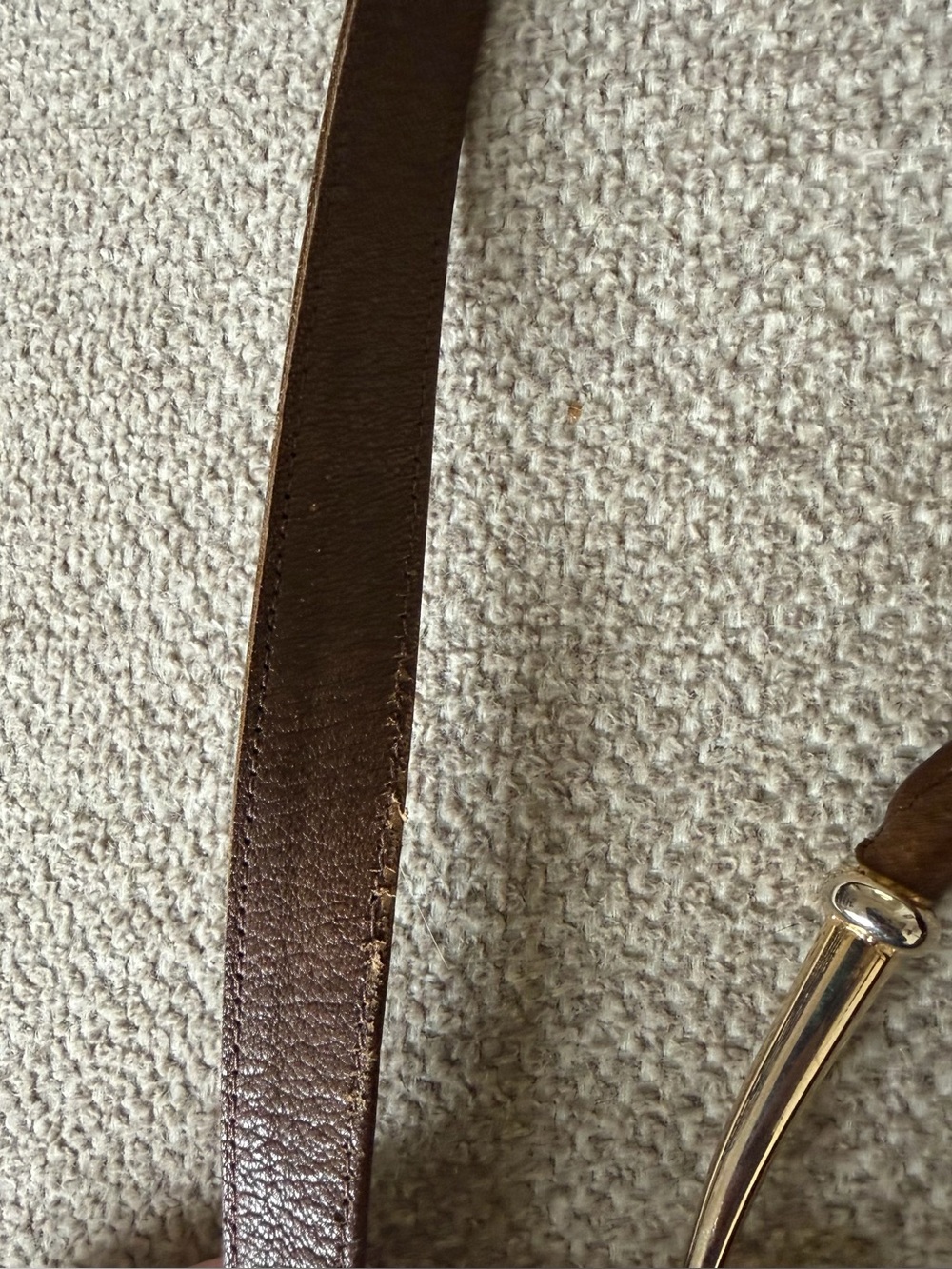 Vintage 1960’s Greta Italian Bag. Brown Suede & Smooth Leather, Gold Hardware - Picture 6 of 10